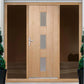 LPD Copenhagen Glazed Oak External Door - Unfinished