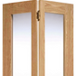 LPD Pattern 10 Clear Glazed Oak Bi-Fold Door - Unfinished