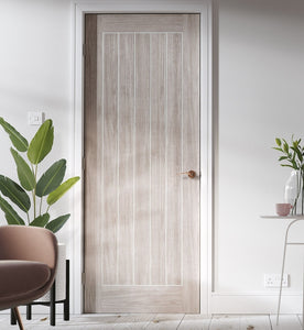 LPD Mexicano Light Grey Laminate Internal Door - Fully Finished