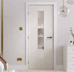 LPD Santandor Glazed 1L White Primed Internal Door