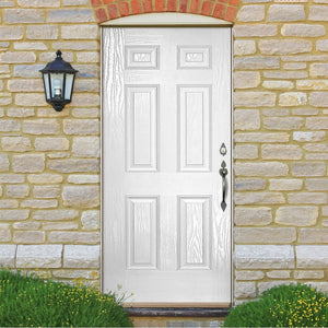 LPD Colonial White GRP External Door