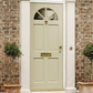 LPD Carolina 4 Panel Clear Glazed Hardwood External Door - Unfinished