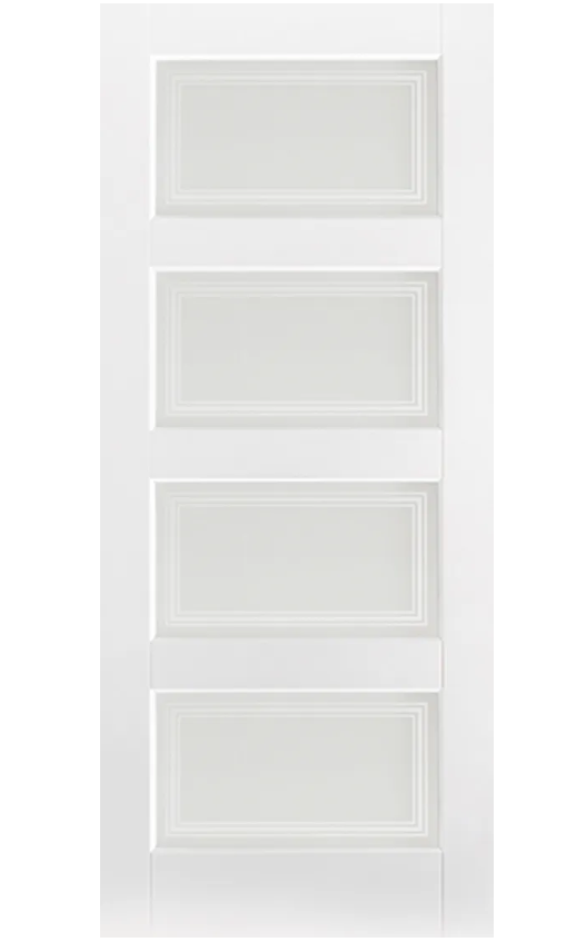 LPD Contemporary Glazed 4L White Primed Internal Door