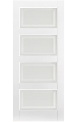 LPD Contemporary Glazed 4L White Primed Internal Door