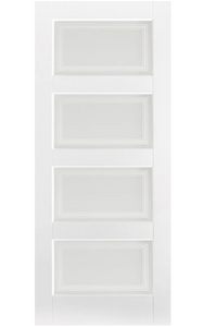 LPD Contemporary Glazed 4L White Primed Internal Door
