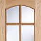 LPD Riviera RM2S Glazed 6L Oak Internal Door - Unfinished