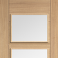 LPD Carini Glazed 4 Light Oak Internal Door - Pre Finished