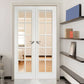 LPD Textured SA 20 Light Glazed White Primed Internal Door Pair