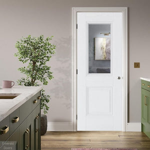LPD Arnhem Glazed 1L Traditional White Primed Internal Door