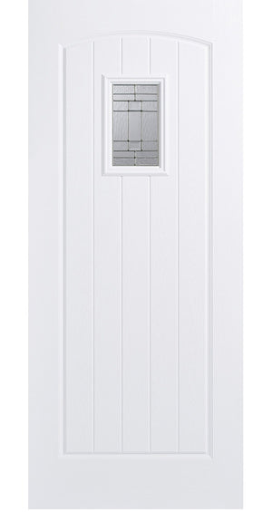 LPD Cottage Glazed White GRP External Door