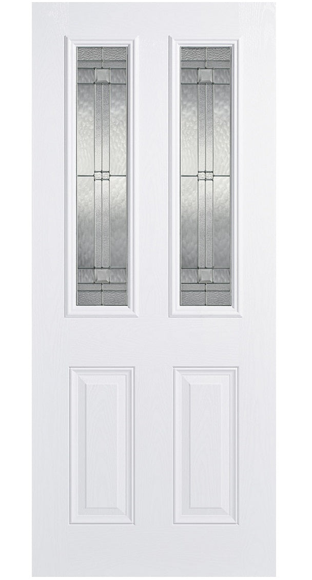 LPD Malton Glazed White GRP External Door