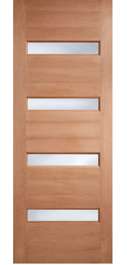 LPD Balham Frosted Glazed Hardwood External Door - Unfinished