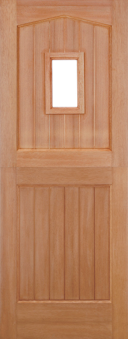 LPD Stable 1 Light Dowelled Unglazed Hardwood External Door - Unfinished