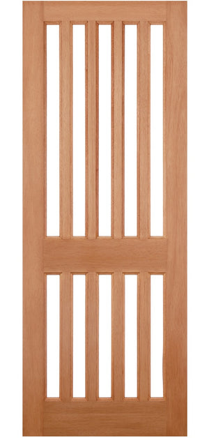 LPD Windsor Clear Glazed Hardwood External Door - Unfinished