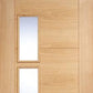 LPD Vancouver 4 Light Clear Glass Offset Internal Door - Pre Finished