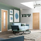 LPD Carini Glazed Long Light Oak Internal Door - Unfinished