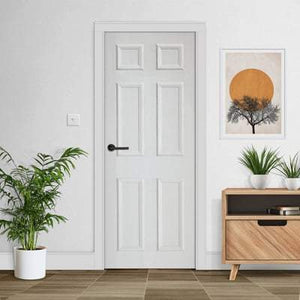 LPD Textured 6 Panel Moulded White Primed FD30 Fire Door