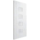 LPD Vancouver White Primed 4 Light Frosted Glazed Internal Door