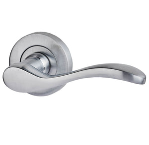 LPD Ariel Satin Chrome Door Handle Pack