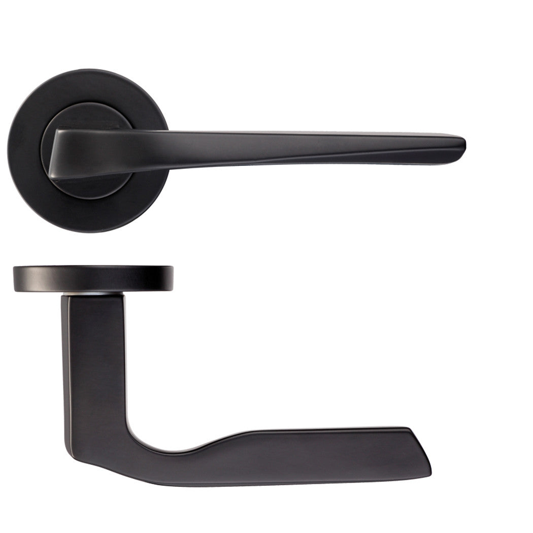 LPD Carnia Matt Black Door Handle Pack