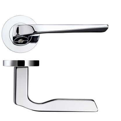 LPD Carnia Polished Chrome Door Handle Pack