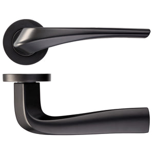 LPD Draco Matt Black Door Handle Pack