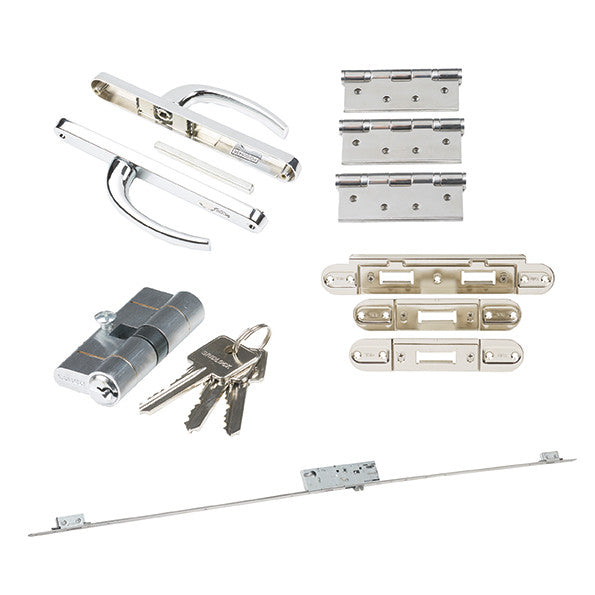 LPD Premier External Rear Door Hardware Pack - Polished