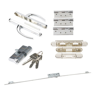 LPD Premier External Rear Door Hardware Pack - Polished