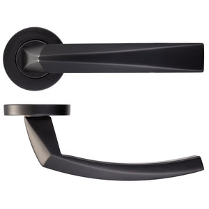 LPD Hercules Matt Black Door Handle Pack