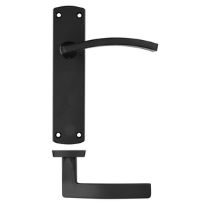 LPD Oxford Matt Black Door Handle Pack