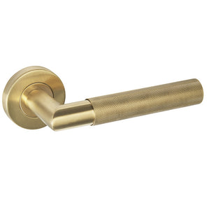 LPD Zurich Satin Gold Knurled Finish Door Handle Pack