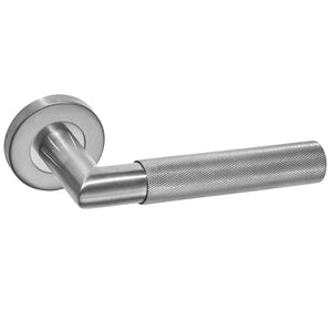 LPD Zurich Satin Stainless Steel Knurled Finish Door Handle Pack