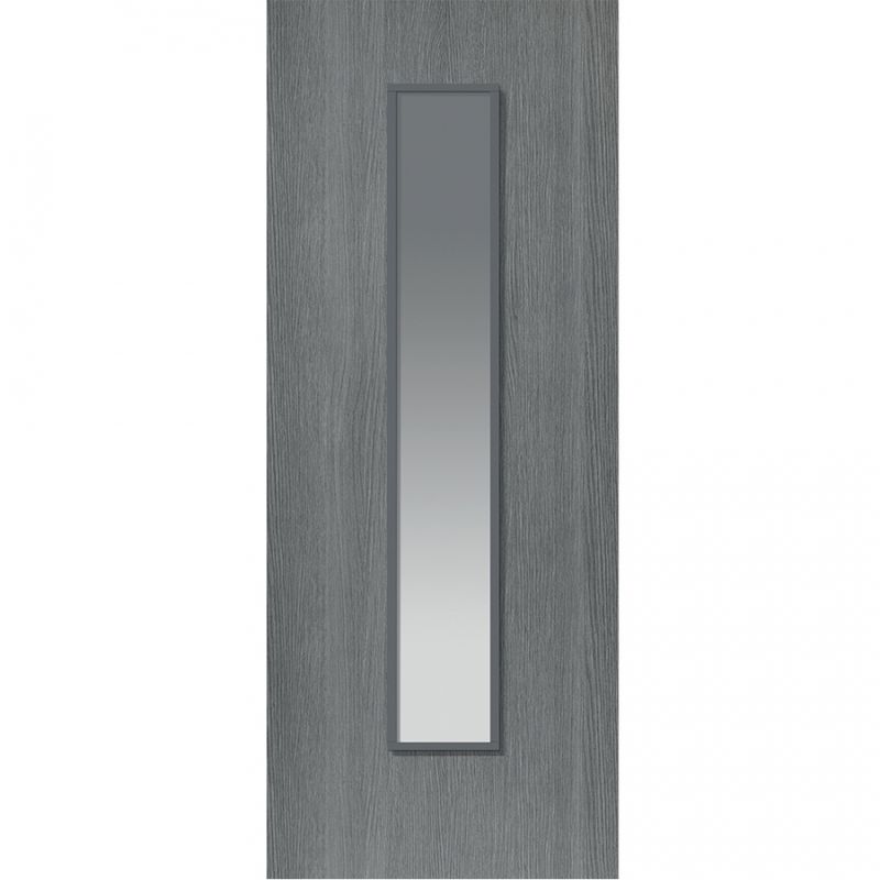 JB Kind Pintado Glazed Grey Painted Flush Internal Door - Pre Finished