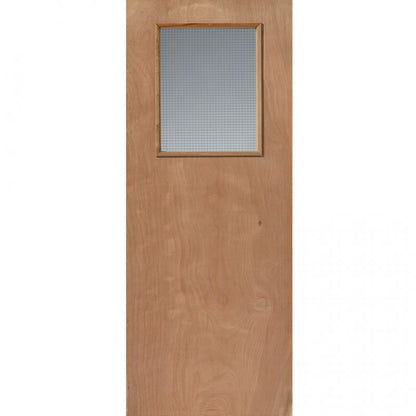 JB Kind Plywood Veneer Paint Grade Glazed FD30 Fire Door (KIGOG)