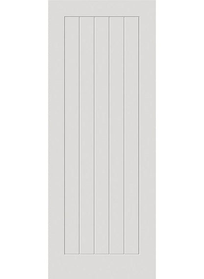 JB Kind Thames White Primed 5 Panel FD30 Fire Door