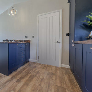 JB Kind Thames White Primed 5 Panel FD30 Fire Door