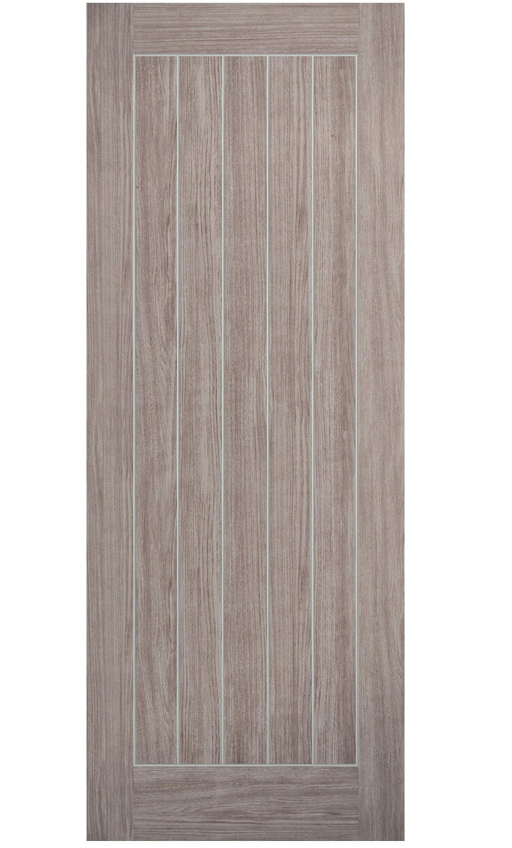 LPD Mexicano Light Grey Laminate FD30 Fire Door - Fully Finished