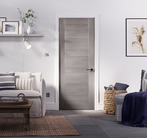 LPD Vancouver Light Grey 5 Panel Internal Door - Pre Finished