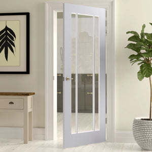 LPD Lincoln Glazed 3L White Primed Internal Door