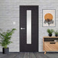 LPD Vancouver Charcoal Black 1 Long Light Clear Glazed Door - Pre Finished