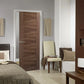 LPD Vancouver Walnut 5 Panel FD30 Fire Door - Pre Finished