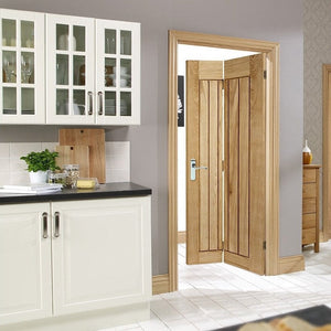 LPD Mexicano Oak Bi-Fold Internal Door - Unfinished