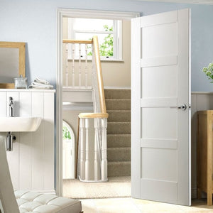 LPD Shaker Style 4 Panel White Primed Internal Door