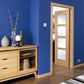 LPD Vancouver 4 Light Glazed Oak Internal Door - Pre Finished