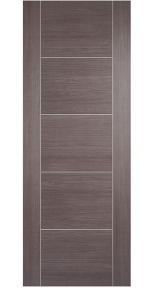 LPD Vancouver Medium Grey Laminate FD30 Fire Door - Fully Finished