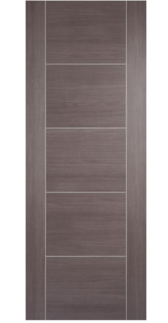 LPD Vancouver Medium Grey Laminate FD30 Fire Door - Fully Finished