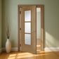 Mendes Capri 3 Light Glazed Oak Door - Pre Finished