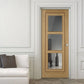 LPD Inlay Glazed 3L Oak Internal Door - Pre Finished