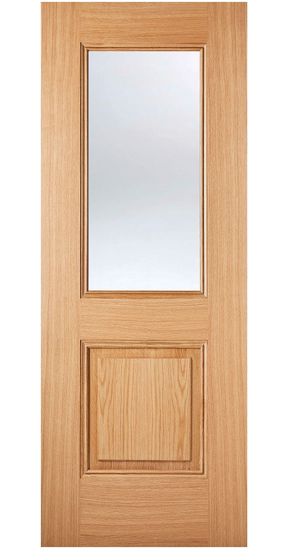 LPD Eindhoven Glazed Oak 1L Internal Door - Pre Finished