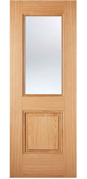 LPD Arnhem Glazed Oak 1L Internal Door - Pre Finished